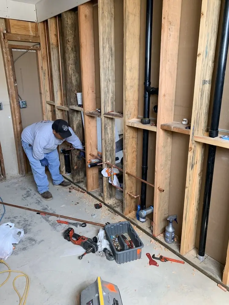 Commercial rough-in plumbing for Gas Line Repair in Southold